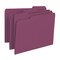 Smead Folder, File, Ltr, 1/3, Maroon Pk SMD13093 - alternate 1